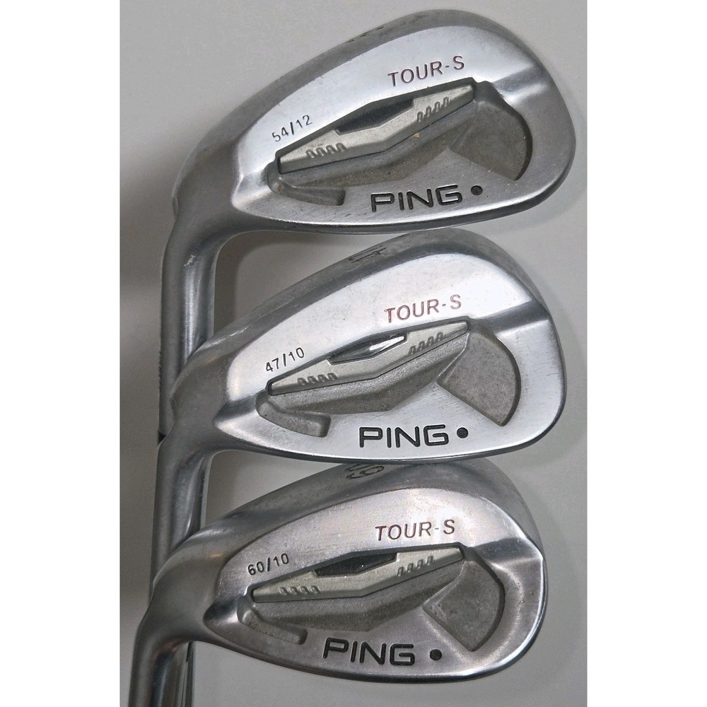 PING Tour-S Wedge Set 54/12 47/10 60/10 Steel TT DG Left-Handed Black Dot (3)